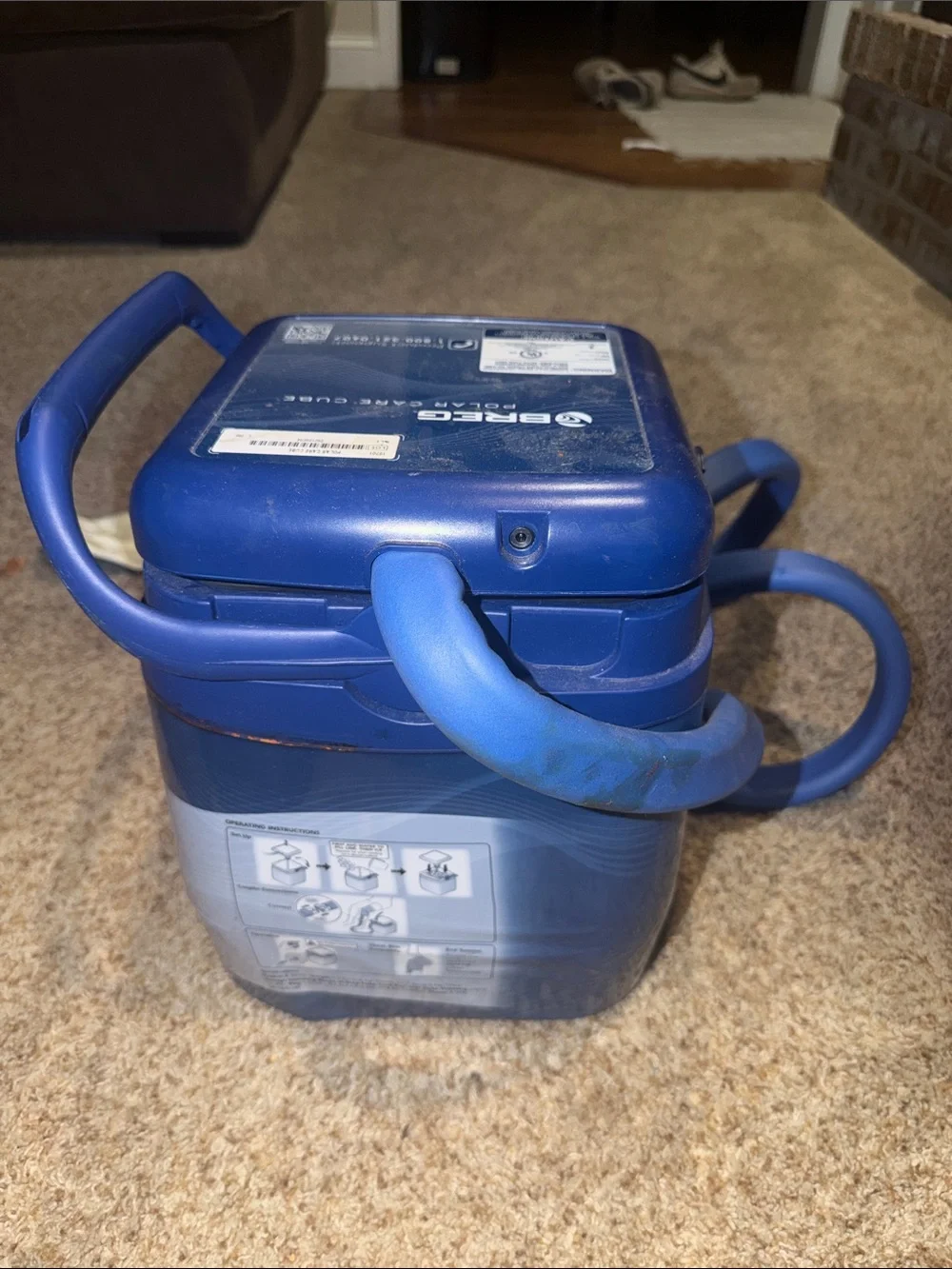 BREG POLAR CARE CUBE ice therapy cooling system w/Power Cord & Shoulder Wrap